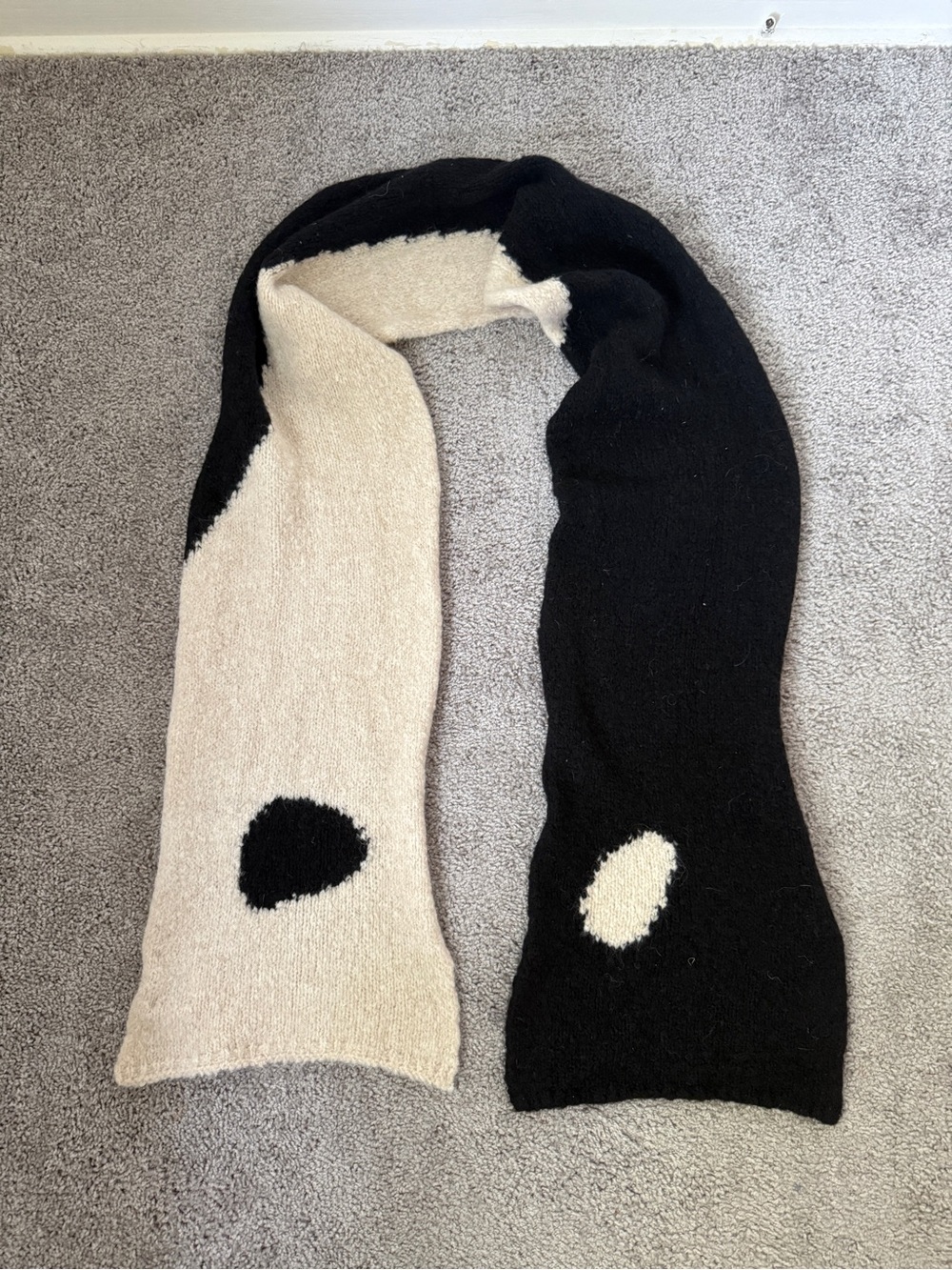 Paloma Wool Coco Scarf Black and White NWT